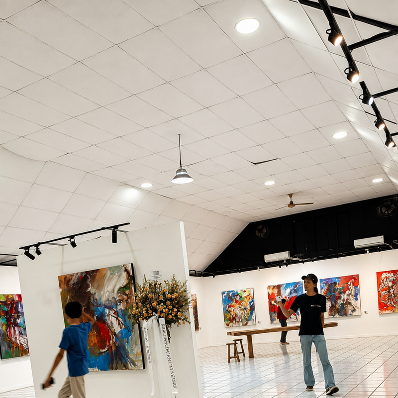 Suasana dalam hall pameran